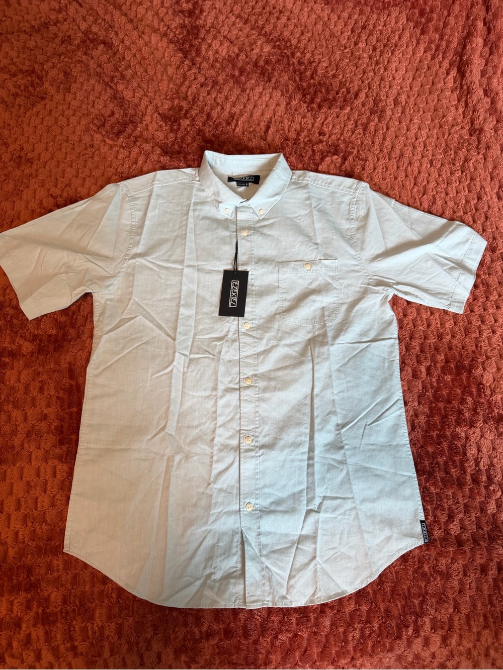 Ezekiel Short Sleeve Button-Up Shirt - Light Blue